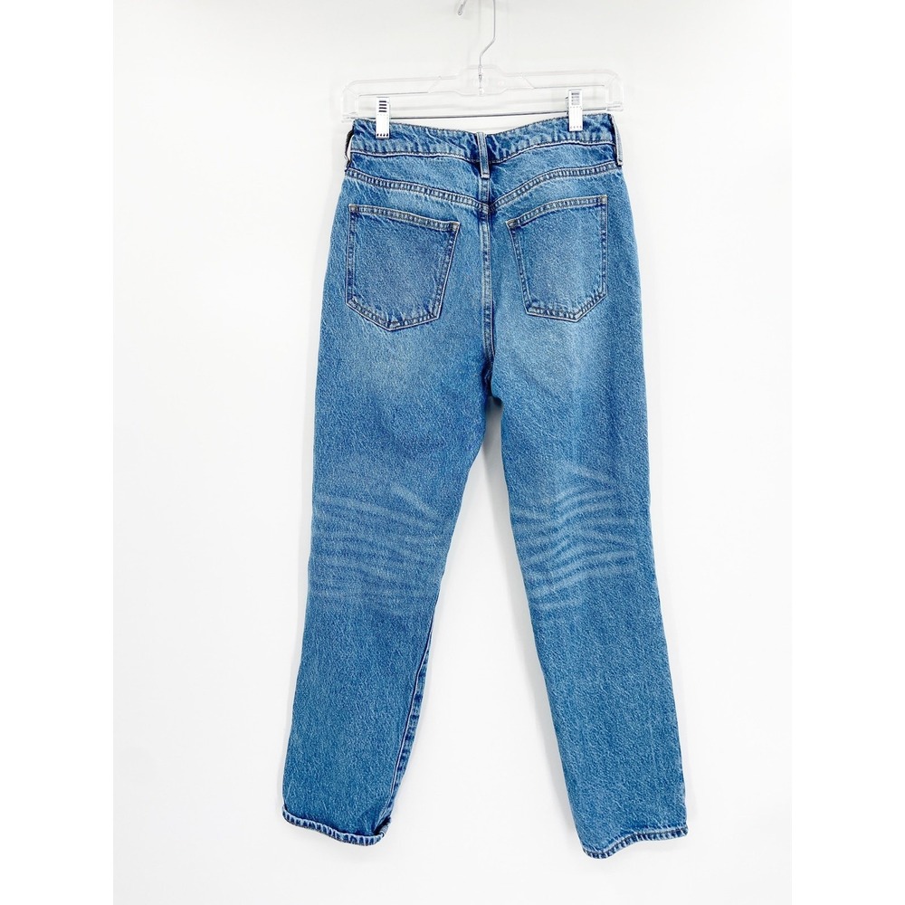 PacSun Medium Blue Wash High Rise Tapered Denim Mom Jeans Size 26 - Picture 4 of 5